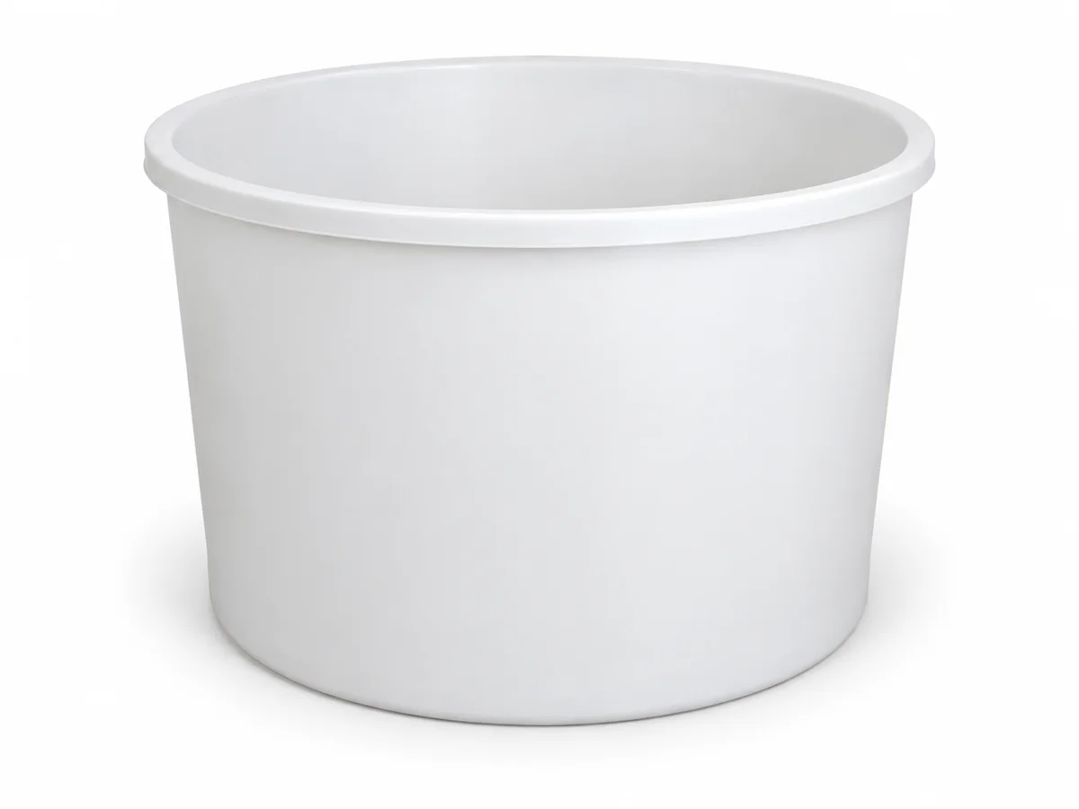 50 L Round Open-Top Industrial Tank