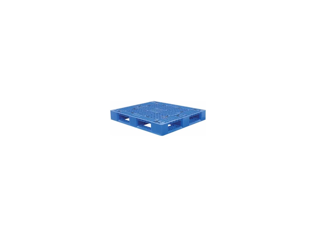 Grid Perimeter-Base Plastic Pallet — 1,200 × 1,000 × 150mm — Grid deck