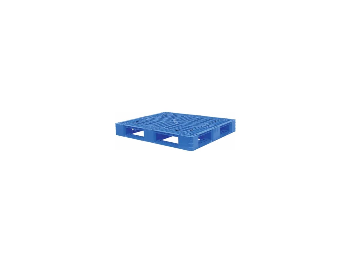 Grid Perimeter-Base Plastic Pallet — 1,200 × 1,000 × 150mm — Grid deck