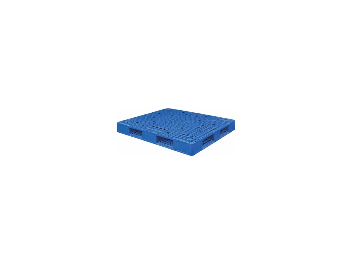 Grid Perimeter-Base Plastic Pallet — 1,400 × 1,200 × 150mm — Grid deck