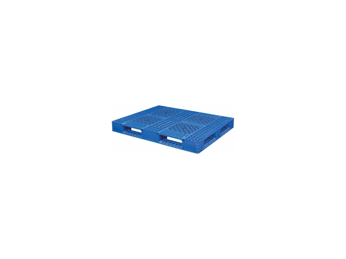 Grid Perimeter-Base Plastic Pallet — 1,500 × 1,200 × 150mm — Grid deck