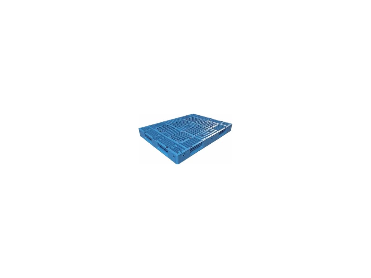 Grid Perimeter-Base Plastic Pallet — 1,600 × 1,200 × 150mm — Grid deck