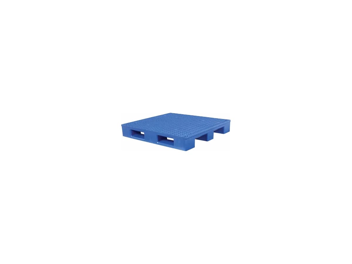 Grid Three-Runner Plastic Pallet — 1,300 × 1,100 × 170mm — Grid deck / 3 Runner base