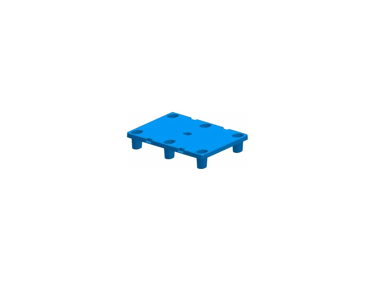 Industrial Plastic Pallet — 800 × 600 × 140mm
