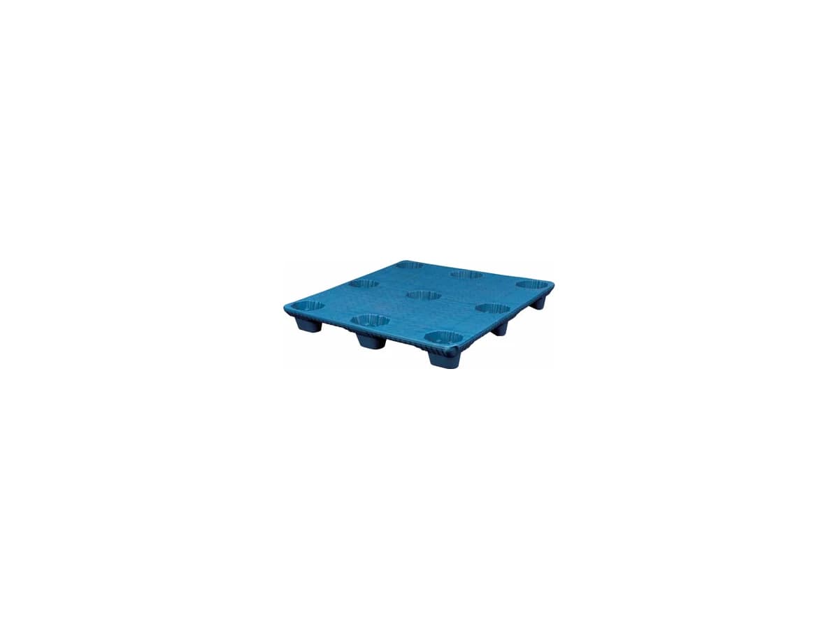 Blow-Molded Plastic Pallet — 1,100 × 1,100 × 140mm