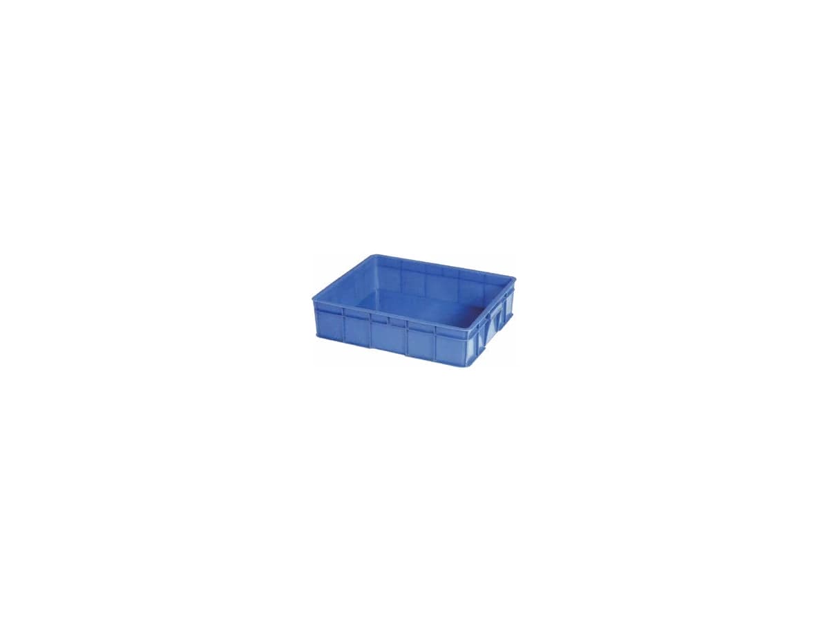 Stackable Plastic Logistics Box — 595 × 487 × 155mm