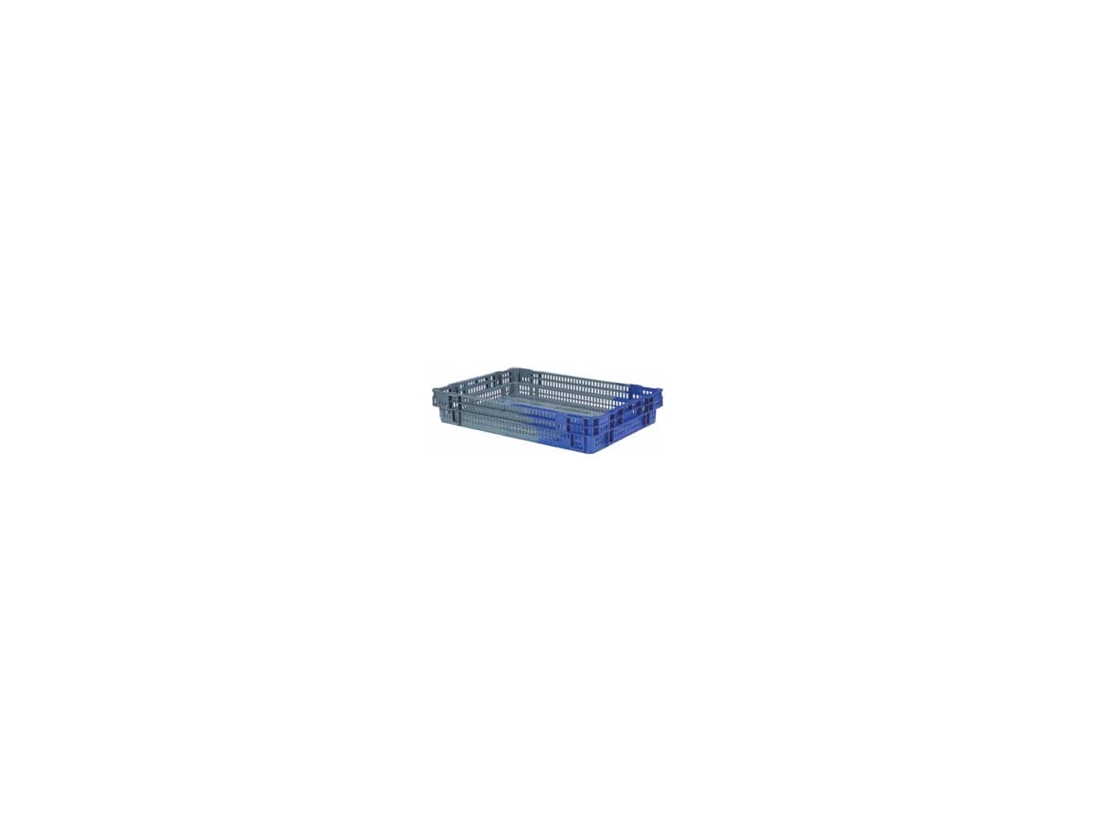 Nestable Plastic Logistics Box — 600 × 400 × 100mm