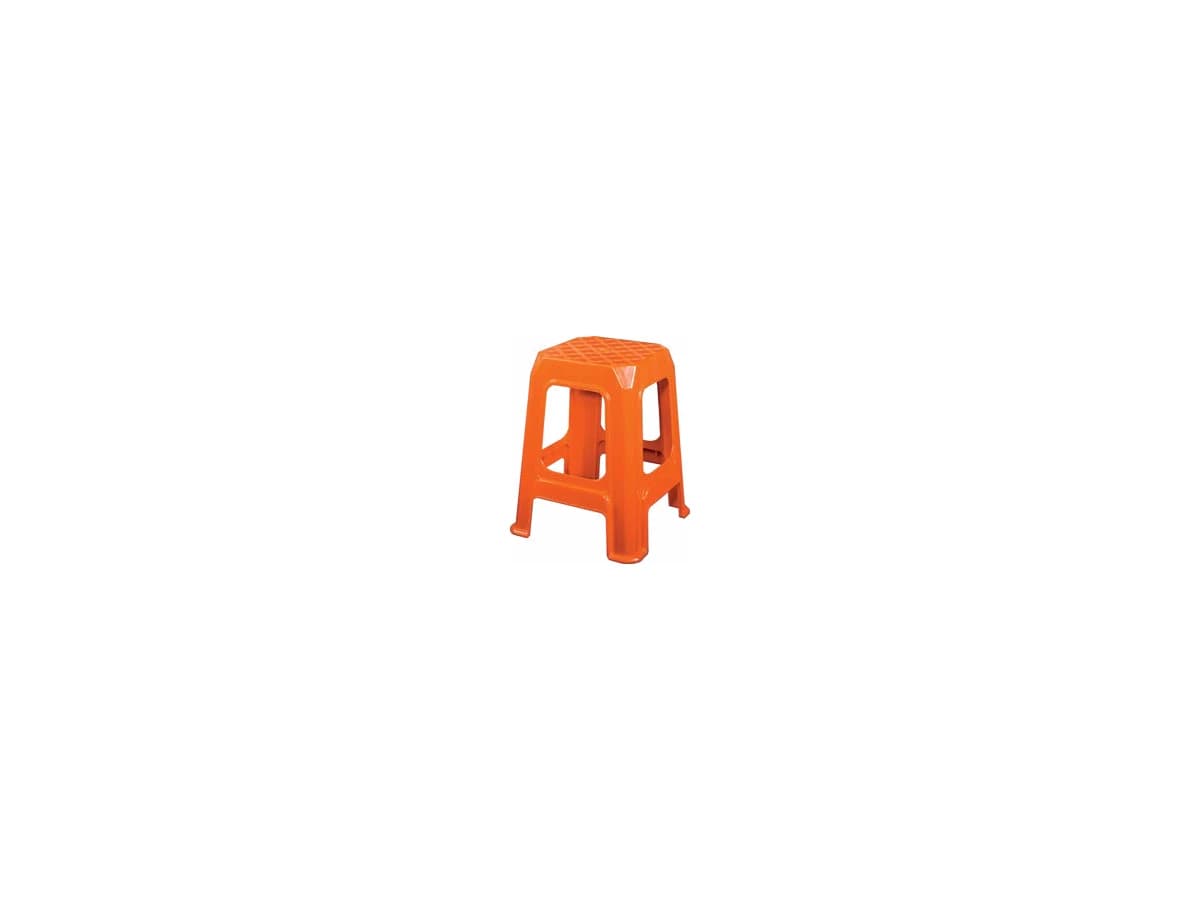 Molded Plastic Stool — 270 × 270 × 470mm