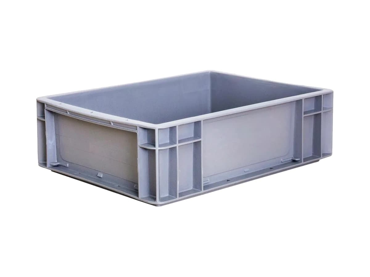 Straight-Wall Euro Logistics Container — 400 × 300 × 120