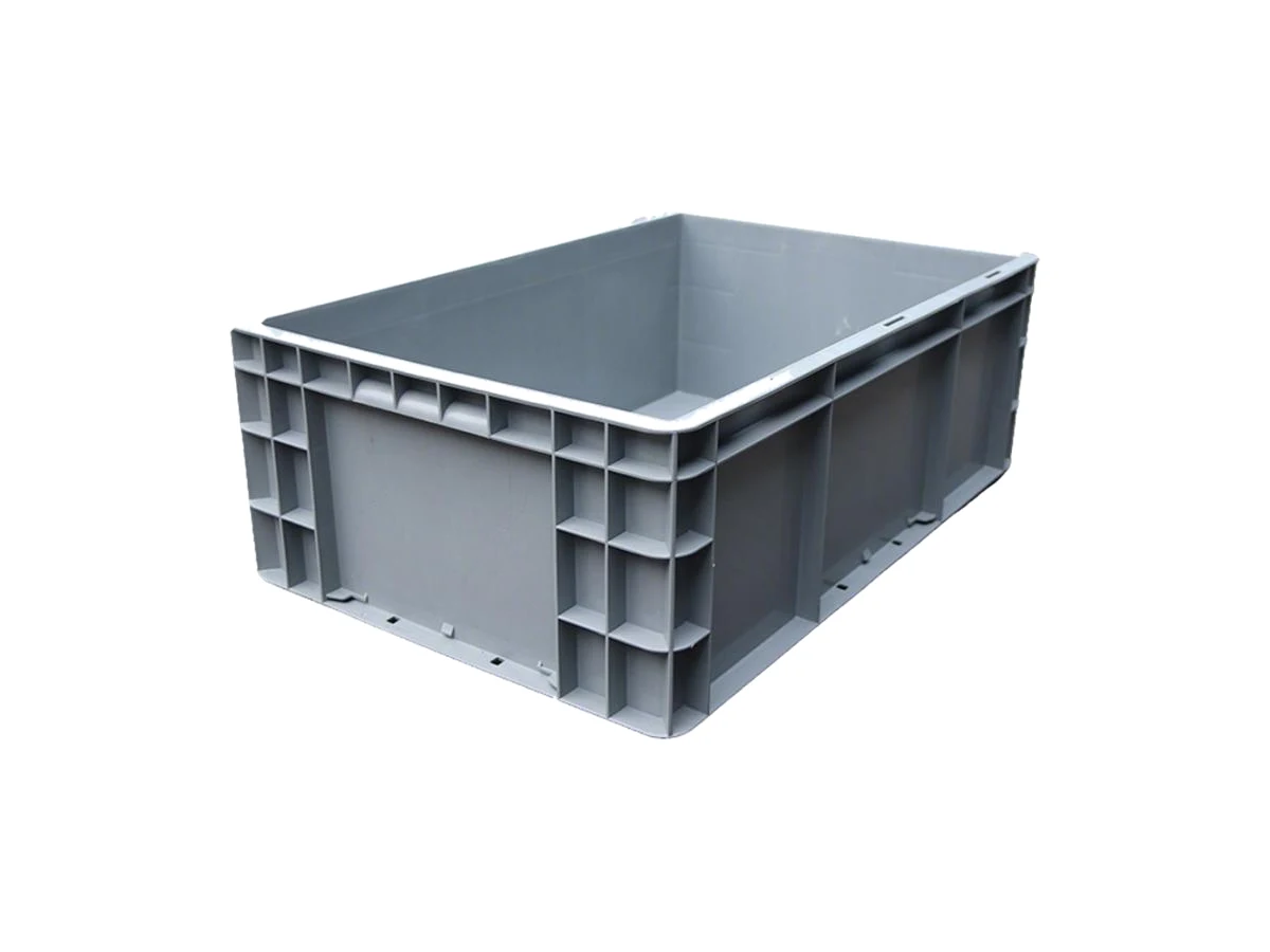 Straight-Wall Euro Logistics Container — 600 × 400 × 200