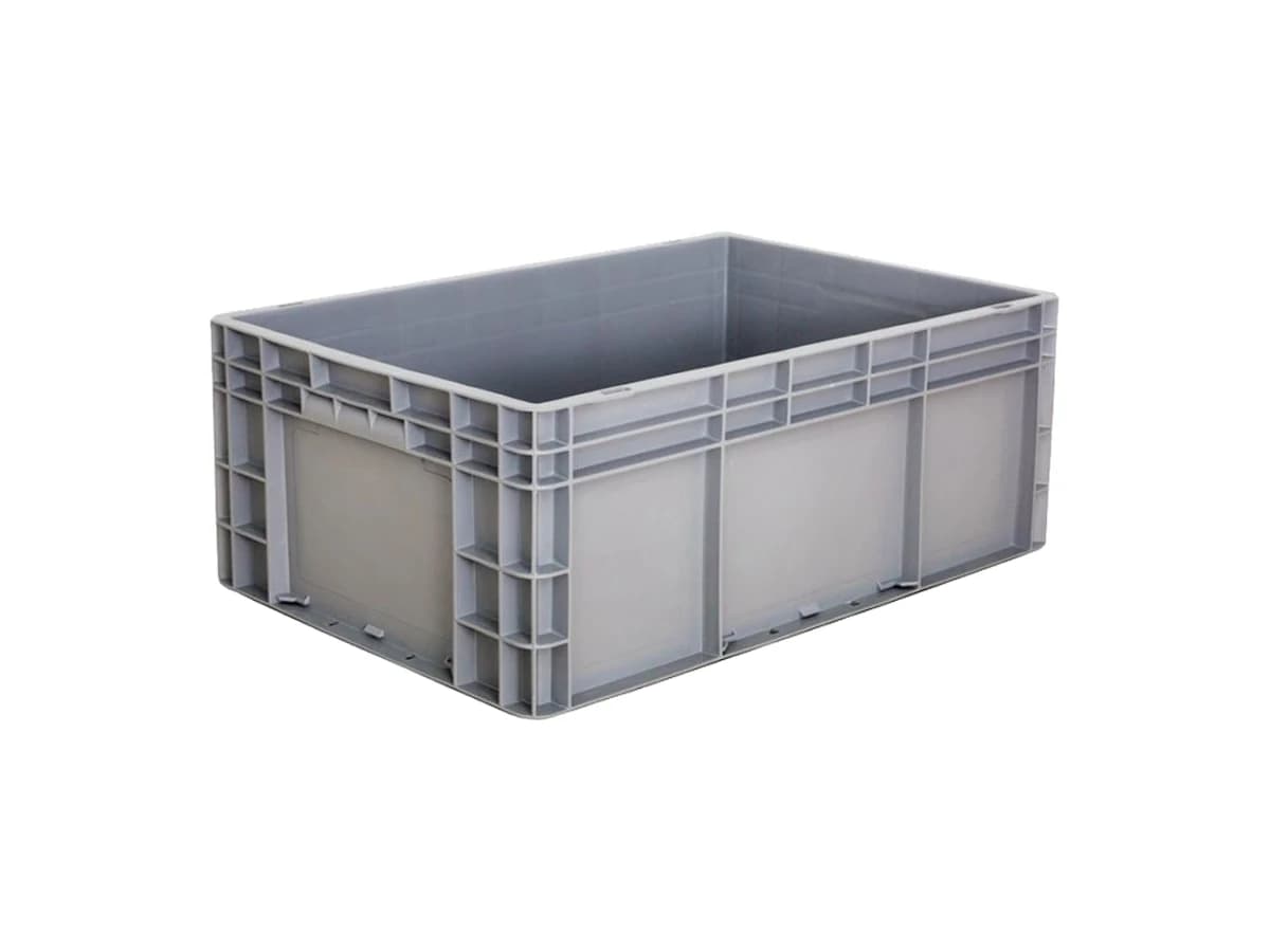 Straight-Wall Euro Logistics Container — 600 × 400 × 230