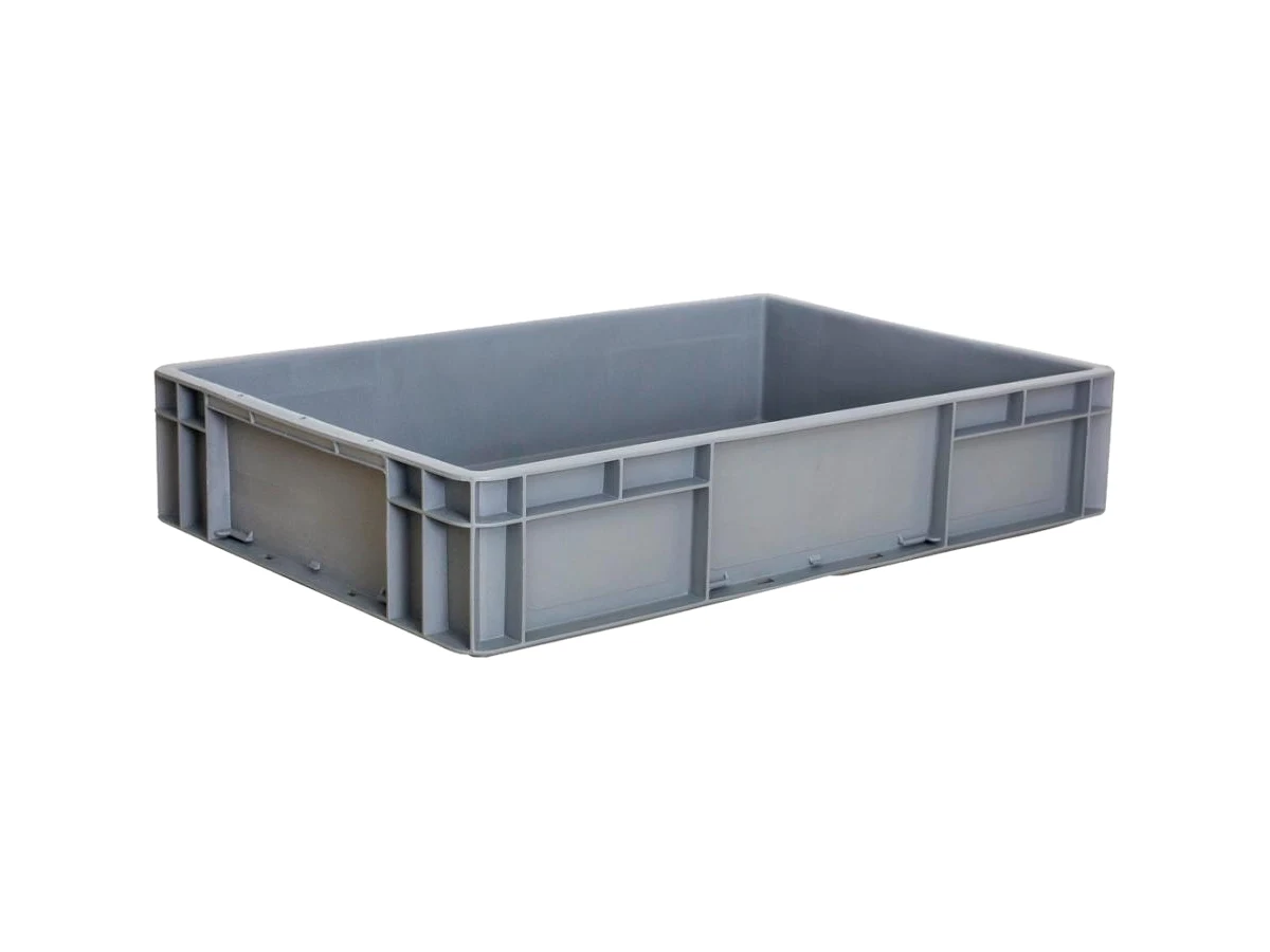 Straight-Wall Euro Logistics Container — 600 × 400 × 120