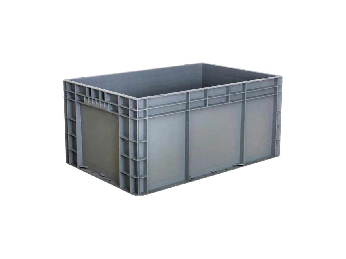 Straight-Wall Euro Logistics Container — 600 × 400 × 280