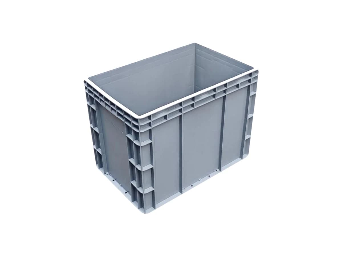 Straight-Wall Euro Logistics Container — 600 × 400 × 450