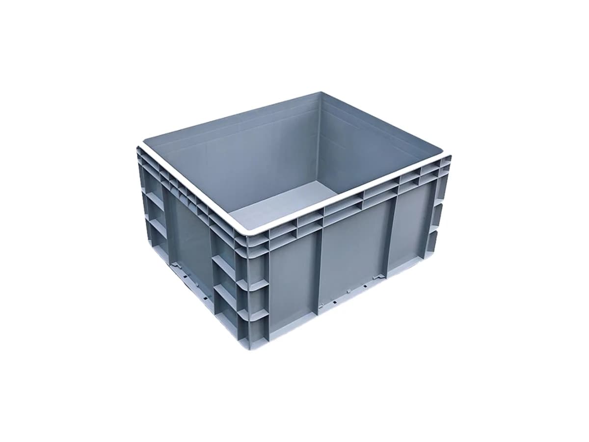 Straight-Wall Euro Logistics Container — 600 × 500 × 300