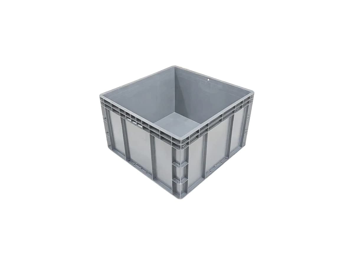 Straight-Wall Euro Logistics Container — 600 × 600 × 360
