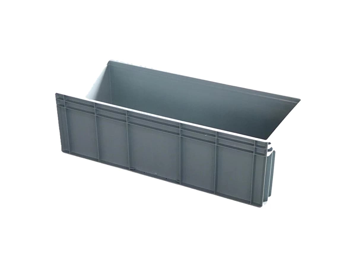 Straight-Wall Euro Logistics Container — 1000 × 400 × 340