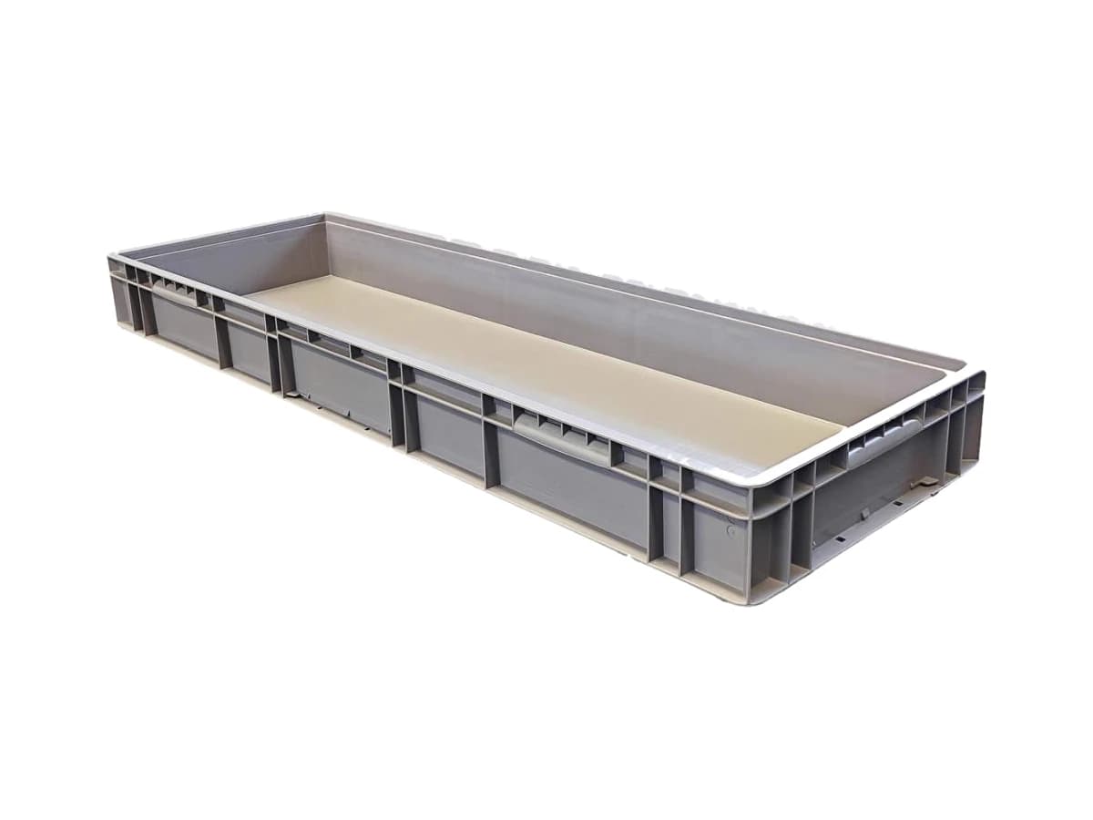 Straight-Wall Euro Logistics Container — 1200 × 400 × 120