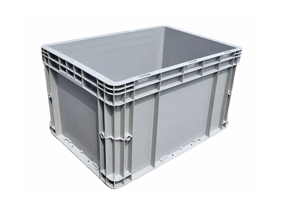 Straight-Wall Euro Logistics Container — 600 × 400 × 360