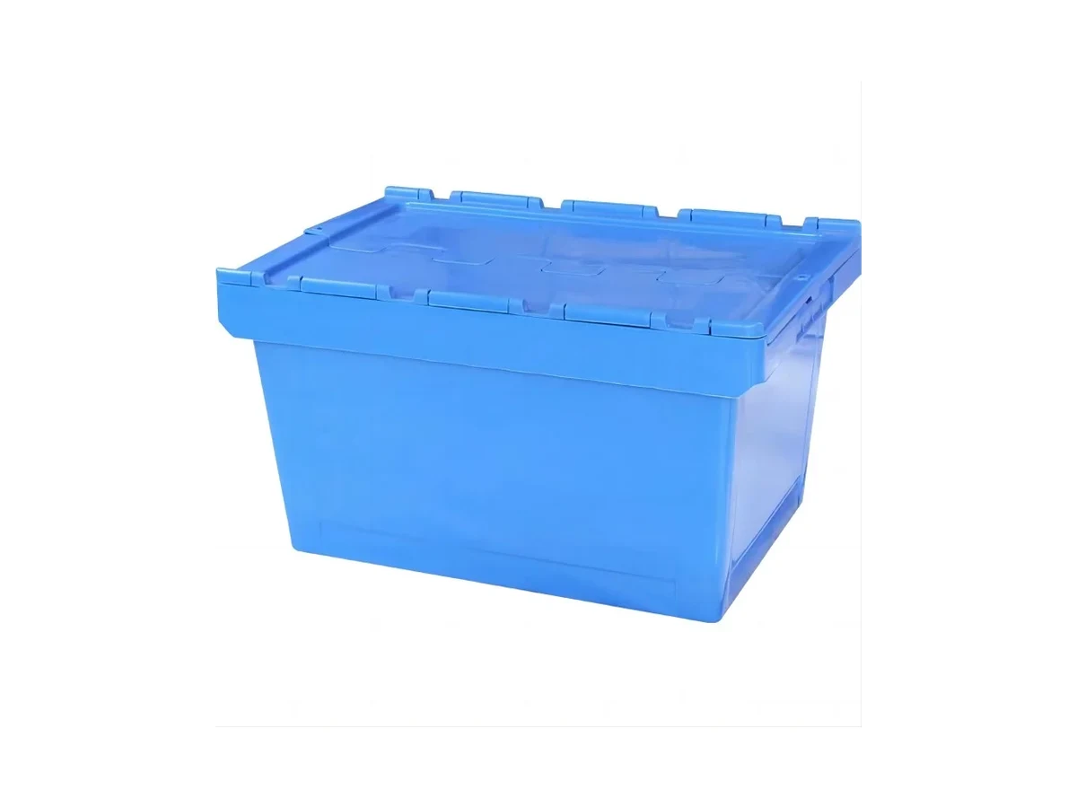 Attached-Lid Container 600 × 400 × 335 mm — Attached / Hinged lid