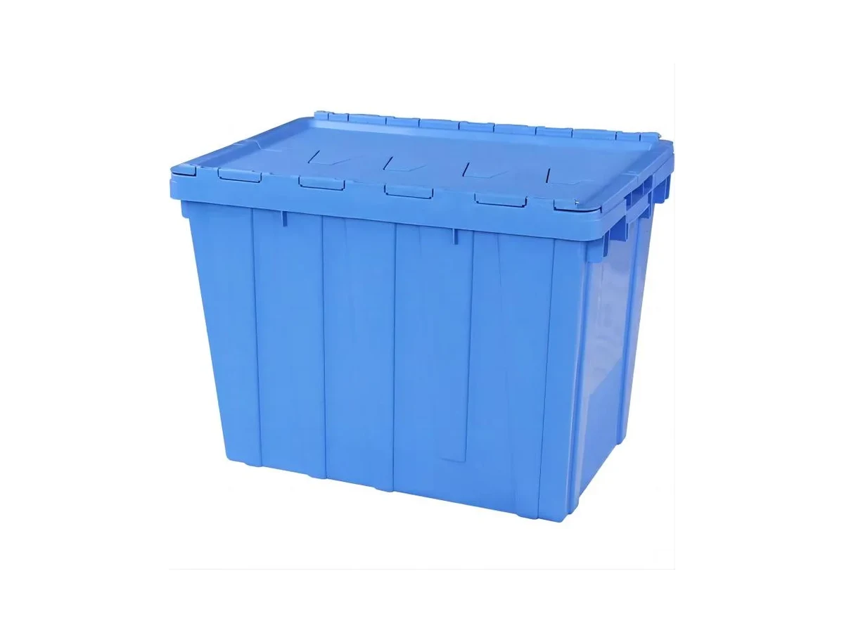 Attached-Lid Container 600 × 400 × 450 mm — Attached / Hinged lid